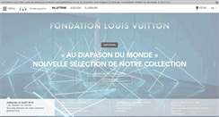 Desktop Screenshot of fondationlouisvuitton.fr